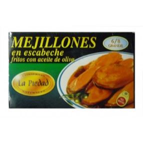 LA PIEDAD Mejillones en escabeche 6/8 piezas lata 120 grs